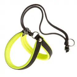 Arnes Agila Fluo para perros amarillo Ferplast, Tallas Largo 44-52  Cms - Ancho 20mm