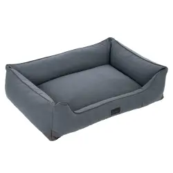 Cama Modern Living Skara, gris oscuro para perros - Tamaño L: 120 x 80 x 25 cm (L x An x Al)