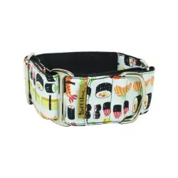 Collar Martingale Sushi para perros color Blanco