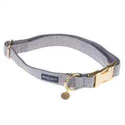 Collar Nomad Tales Calma piedra para perros - S: 30 - 46 cm contorno de cuello, 15 mm de ancho