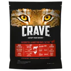 Crave Adult con vacuno y pollo pienso para gatos - 750 g