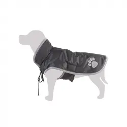 Impermeable negro para perros, Tallas 45 cm