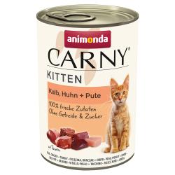 Animonda Carny Kitten 6 / 12 x 400 g - 12 x 400 g - Ternera, pollo y pavo