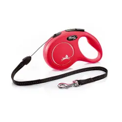 Correa Flexi New Classic Cordón para perros hasta 12 Kg (8 m) Rojo