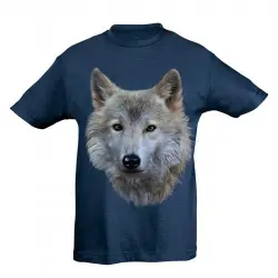 Camiseta Niño Lobo color Azul Marino