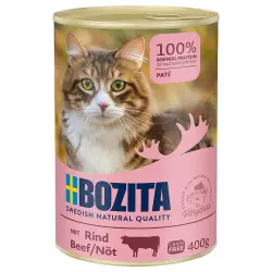 Bozita 6 x 400 g latas para gatos - 400 g - Ternera