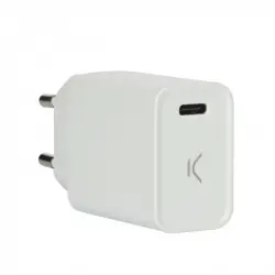 Ksix Cargador Red USB-C 20W Blanco