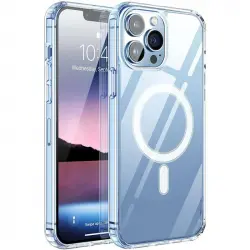 Max Power Digital Funda Compatible Magsafe para Apple iPhone 15 Pro Max Transparente Magnética