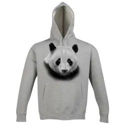 Sudadera con gorro Panda color Gris