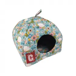 Igloo Colti Floral Green Para Perros Pequeños y Gatos, Tallas 40x40x40cm