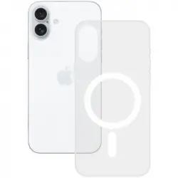 Ksix Funda Rígida con Aro Magnético Compatible con Carga Inalámbrica para iPhone 16 Plus