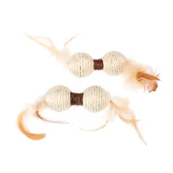 TIAKI mancuernas de sisal para gatos - Set de 2