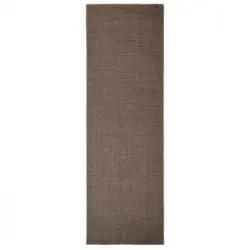 Alfombra De Sisal Para Rascador Marrón 80x250 Cm Vidaxl