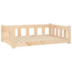 Cama Para Perros Madera Maciza De Pino 95,5x65,5x28 Cm Vidaxl