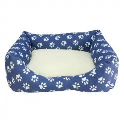 Cama para perros y gatos Huellas azules 50x45x17, 0.30 kg