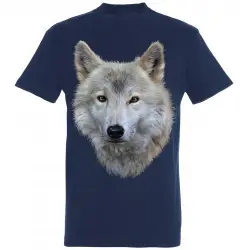 Camiseta Lobo Blanco color Azul