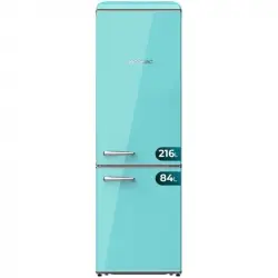 Cecotec Bolero CoolMarket Combi Origin 300 Green Frigorífico Combi Retro 300L E Verde