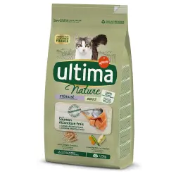 Ultima Nature pienso para gatos esterilizados ¡a precio especial! - Con salmón (4 x 1,25 kg)