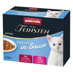 Animonda vom Feinsten Adult Raffinesse en salsa Kitten - Pack mixto - 8 x 85 g