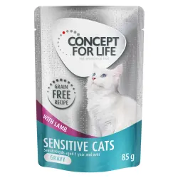 Concept for Life Sensitive sin cereales con cordero en salsa - 24 x 85 g