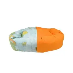 Cuna Donut Mapas para perros color Naranja