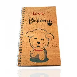 Libreta de corcho "Bichón"