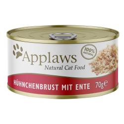 Applaws latas en caldo para gatos 6 x 70 g - Pechuga de pollo y pato