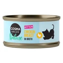 Cosma Nature Kitten 6 x 70 g - Pollo