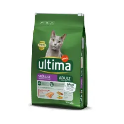 Ultima Esterilizado Adult con salmón pienso para gatos - 3 kg