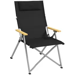 Outsunny Silla de Camping Negro