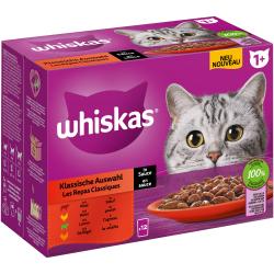 Whiskas 1+ años 12 x 85 g en bolsitas - Selección clásica en salsa (12 x 85 g)