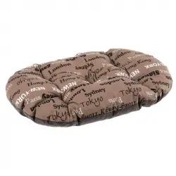 Cama Relax perro y gato Cities Brown Ferplast 78 x 50 Cms