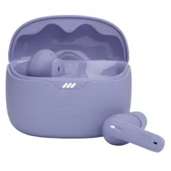 JBL Tune Beam Auriculares Inalámbricos Cancelación de Ruido Activa con Smart Ambient Morados