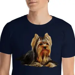 Mascochula camiseta hombre personalizada con tu mascota azul marino