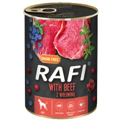 Rafi Adulto, 24 x 400 g - Con ternera, bayas y arándanos