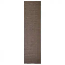 Alfombra De Sisal Para Rascador Marrón 66x250 Cm Vidaxl