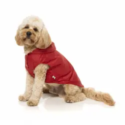 Chubasquero para perros FuzzYard Filipside Rojo Talla 3