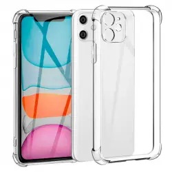 OcioDual Funda Silicona Shockproof Transparente para iPhone 11