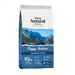 Dibaq Puppy Medium Natural Moments Pollo y Pavo pienso para perros