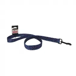 Bold Correa Blue Semicircle Para Perros, Talla T-2