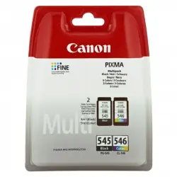 Cartuchos de Tinta Original Canon PG545/CL546 Multipack Negro/Tricolor