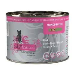 catz finefood Monoproteína zooplus 6 x 200 g - Vacuno