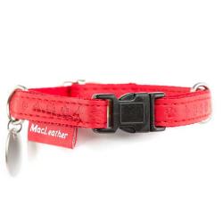 Collar para perros MacLeather rojo M