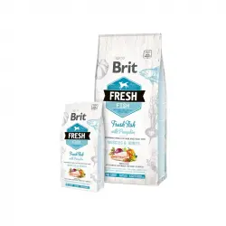 Brit fresh adult large muscles & Joints pescado y calabaza pienso para perros, Peso 12 Kg