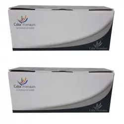 Color Premium Tóner Compatible con Brother TN2510XL Pack 2 Unidades