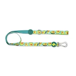 Dashi avocado correa de poliéster multicolor para perros