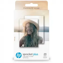 HP Papel Fotográfico Adhesivo HP Sprocket Plus 20 Hojas 5.8 x 8.7 cm