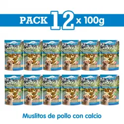 Muslitos de pollo con calcio 100 g Snack para perros, Unidades 12 unidades