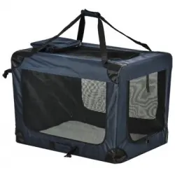 Transportín Perro De Oxford Acero Poliéster 80,5x57x57cm-pawhut.azul