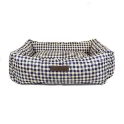 CAMA IMPERMEABLE VICHY AZUL - S